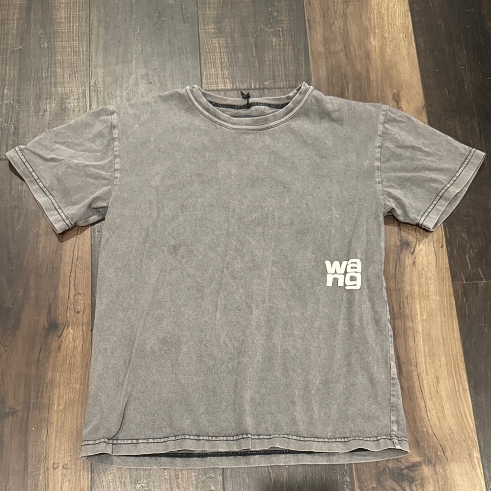 Alexander Wang Washed Black Short Sleeve Tee